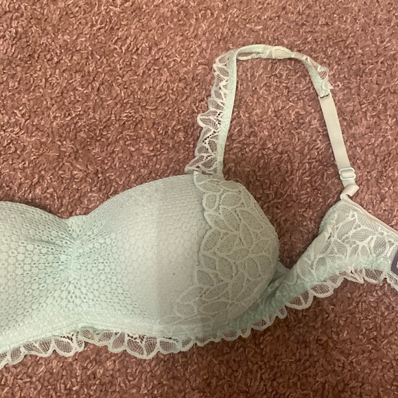 Floral light green push-up bra - Picture 3 of 10